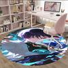 1pc Genshin Impact Wanderer1 Print Round Carpet Chair Round Carpet Suitable for Bedroom Living Room Home Decorative Carpet