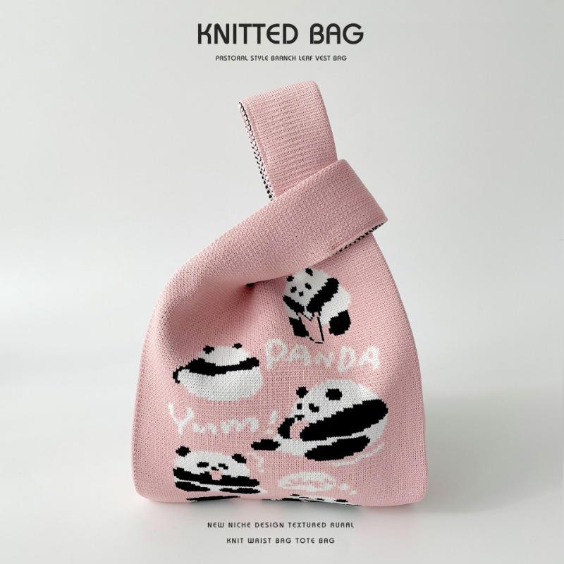 Сумка-жилет Вязаная сумка через плечо Ручная сумка Пригородная сумка-тоут большой вместимости