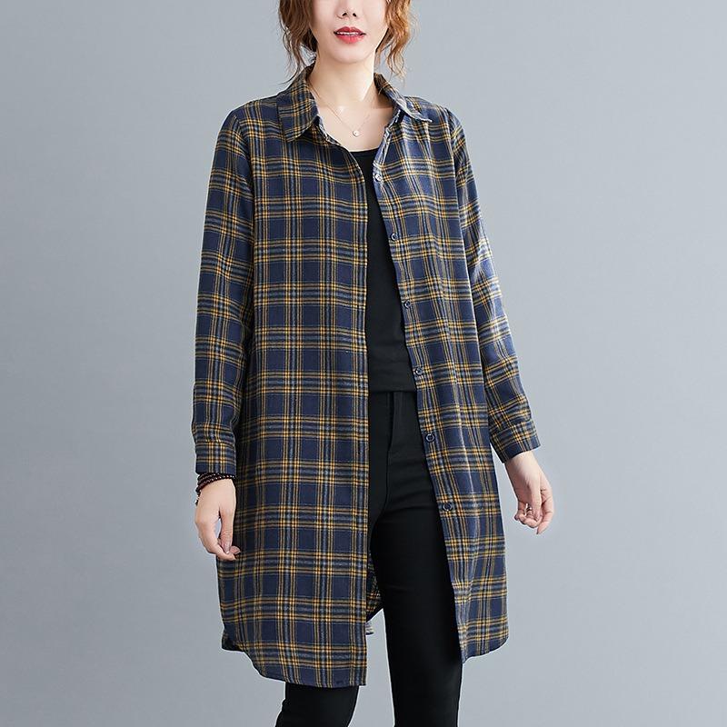 Vintage Long Sleeve Loose Fit Women S Skull Pattern Shirt