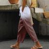 Pants Gradient Womens Fashionable Casual Print Drawstring Pockets Elastic Waist Pants