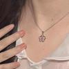 Fashion Hollow Star Necklace Silver Chain Choker for Women Jewelry Accessories