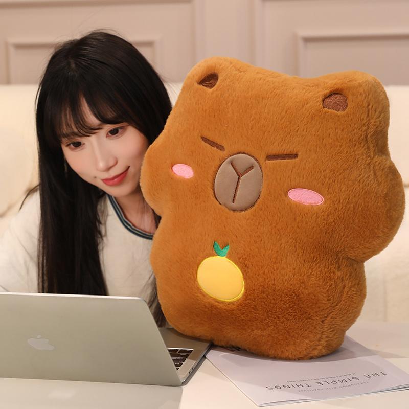 Мягкая подушка в виде милого животного, плюшевая капибара, собака, свинья, пингвин, плюшевая кавайная игрушка, милая плюшевая игрушка, кавайный милый подарок для детей