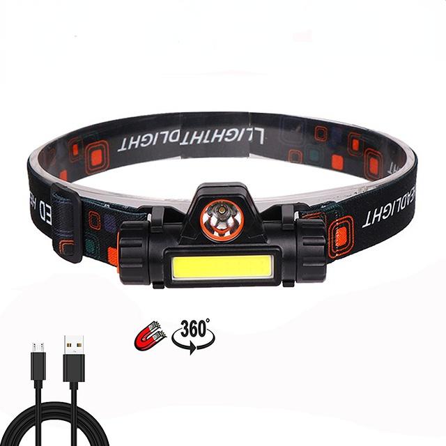 COB+LED Headlamp New Arrival Camping Headlight Outdoor Waterproof Head Lamp Super Bright Mini Head Flashlight