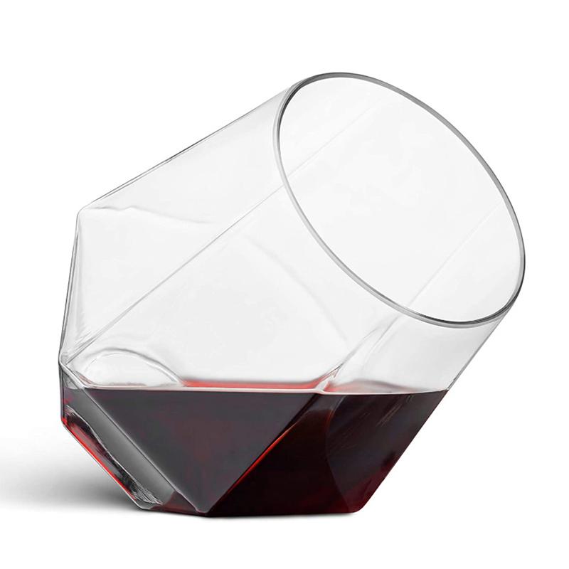 2/4Pcs Shatterproof Plastic Wine Glass Unbreakable Pet Red Wine Tumbler Glasses Cups Reusable Transparent Fruit Juice Beer Cup