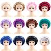 Satin Bonnet Silk Bonnet Hair Wrap for Sleeping Sleep Cap With Elastic Soft Band Big Bonnets for Women Hair Care
