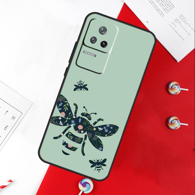 Чехол с узором пчелы и шмеля для Xiaomi 13T 11T 12T 14T Pro 13 14 15 Ultra POCO X7 Pro X3 X5 X6 F5 F6 M6 Pro