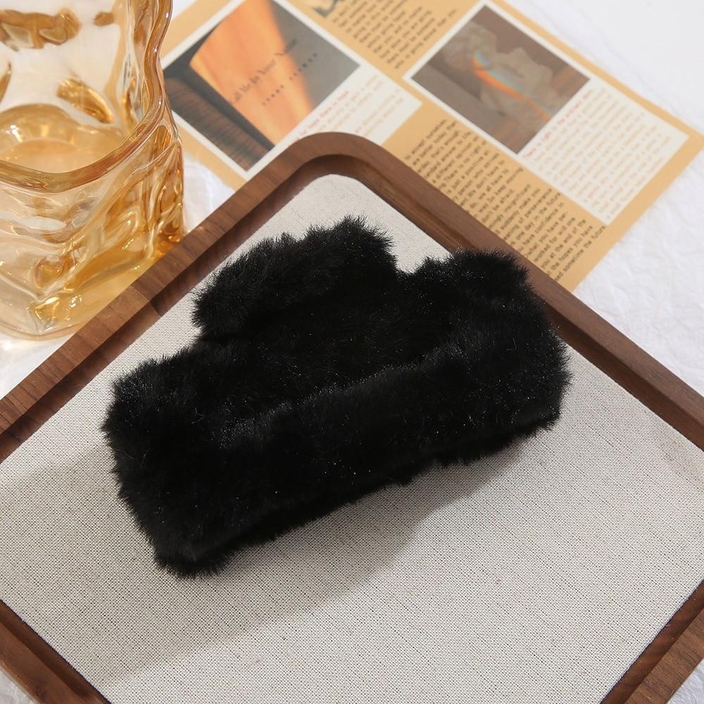 Does Not Hurt Hair Shark Clip Fluffy Back Head Updo Hair Clip New Plush Hair Claw for Women Girls