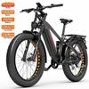 Электровелосипед Dukawey Silvertip8 1000W 26” Фэт Полностью Амортизированный Взрослый Электровелосипед 52V 20AH Двойные Гидравлические Тормоза Макс. Нагрузка 150 кг