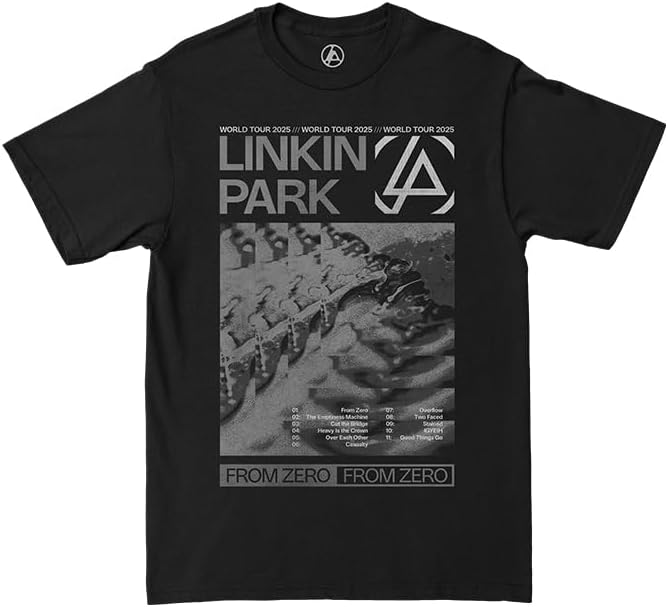 Linkin Park Унисекс Взрослый Официальный Мерч Linkin Park Футболка с тура альбома Zero