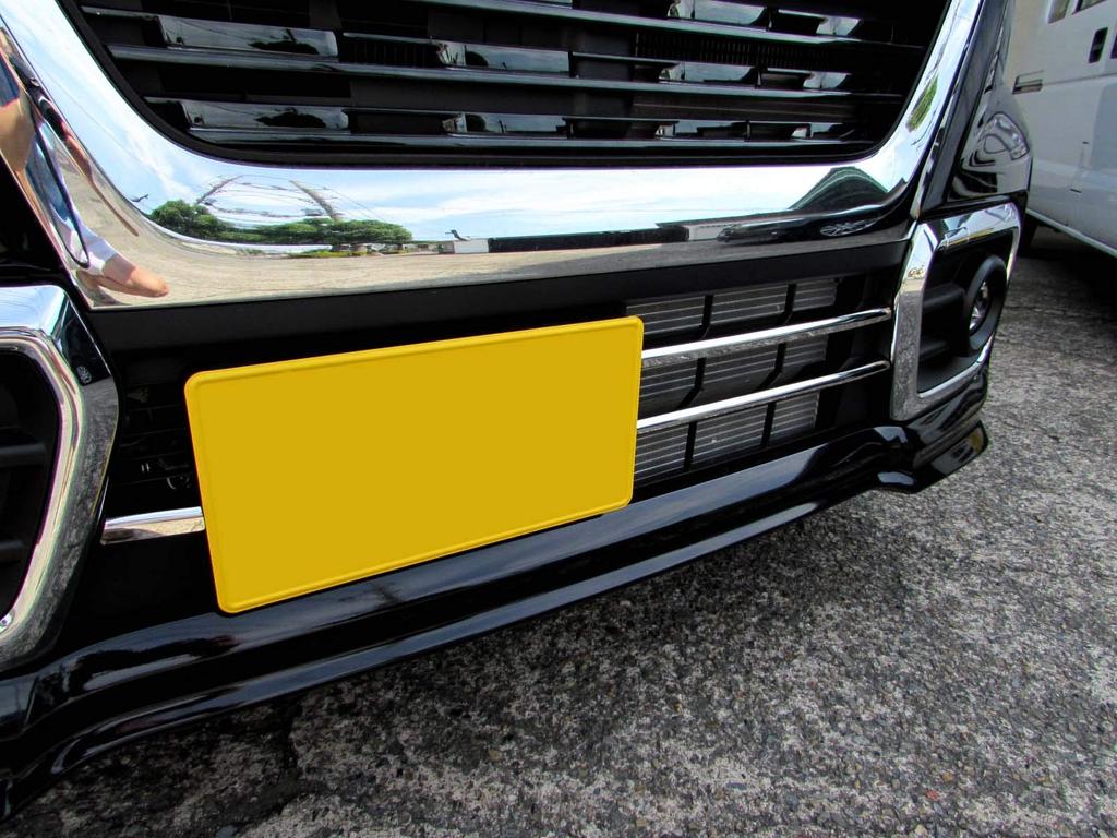 BRIGHTZ Отделка Переднего Бампера с Покрытием из Нержавеющей Стали для Flair Wagon Custom Style MM53S Совместимо с Flair Wagon Моделей MM и 53 Деталь