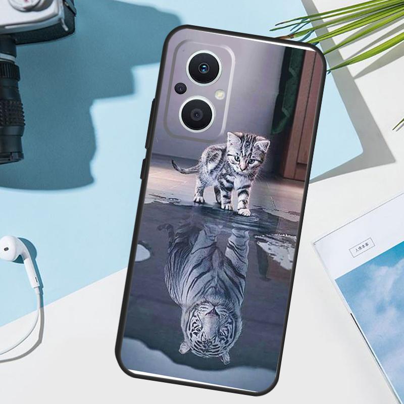 Animal Tiger Art Cover For OPPO Reno 14 F 13F 12F 11F 10 11 12 13 Pro 7 8 Lite OPPO Find X9 X5 X6 X8 Pro Case