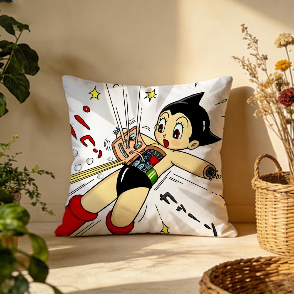 Hot A Astro Boying Cushion Cover Versatile DoubleSided Pillow Case Fit for Sofa Bed Car Daily Decor