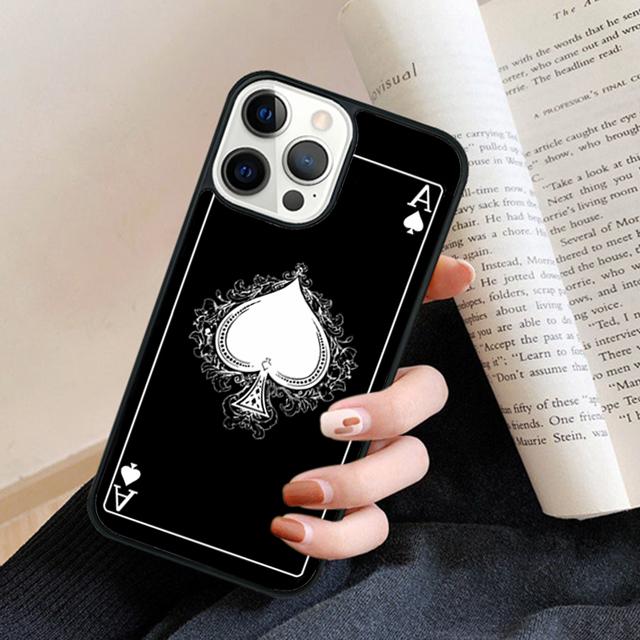 Чехол-накладка на заднюю панель телефона с изображением Туза Пик для iPhone 17 Air 16 15 14 13 11 12 Pro Max Plus Fundas Coque