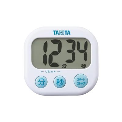 Цифровой таймер TANITA, Большой дисплей, Белый TD-384-WH