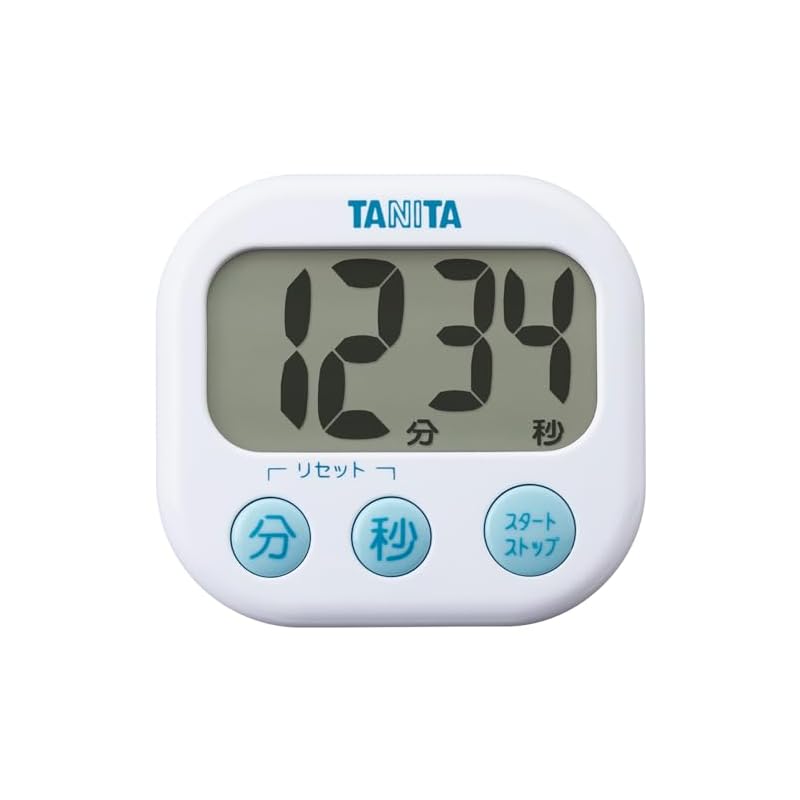 Цифровой таймер TANITA, Большой дисплей, Белый TD-384-WH