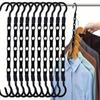 10 Pcs Space Saving Magic Hangers Sturdy Plastic Holder Heavy Clothes Organizer For Dorms Apartments Small Closet