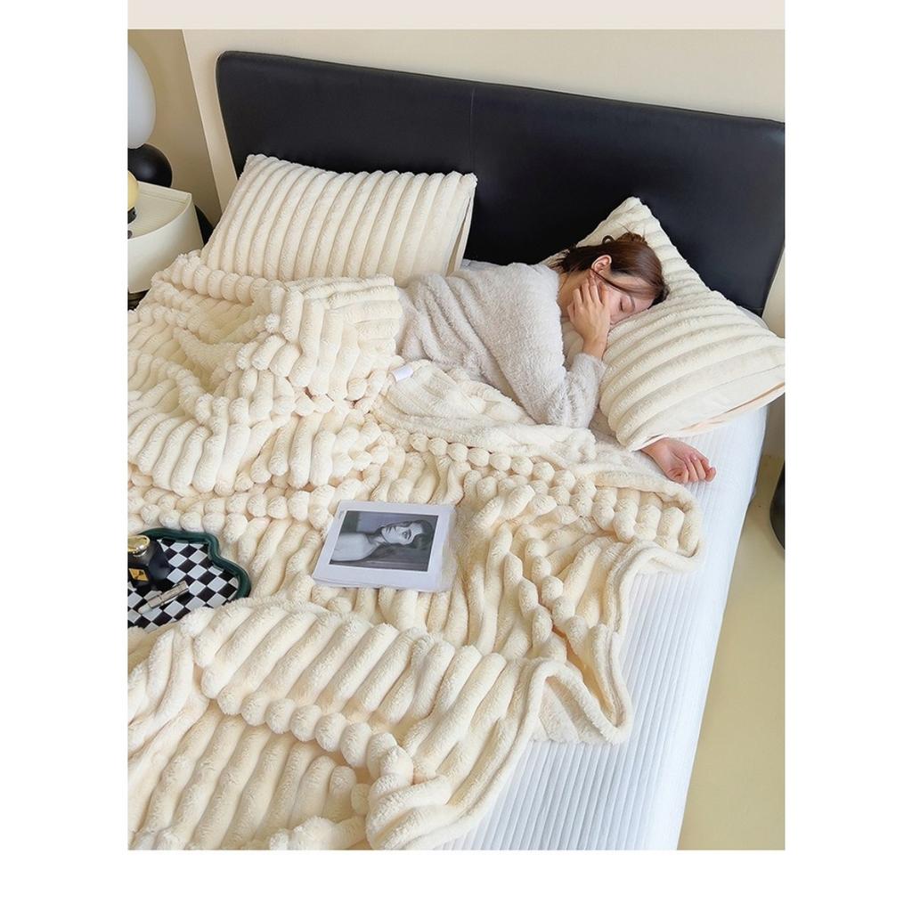 Плюшевый плед с кроликом Многофункциональный плед для сна Плюшевый плед Falei Офисный плед Покрывало для дивана/машины