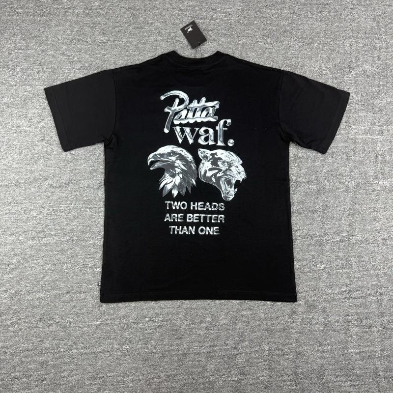 Cross-border trendy brand PATTA European and American street creative fun printing men's and women's casual loose short-sleeved collection T-shirt 
