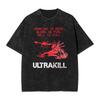 2026 Горячая Распродажа Потрясающие Футболки для Стрелялки Ultrakill Мужская Женская Одежда Хлопковая Стиранная Футболка Оверсайз Летняя С Коротким Рукавом Повседневные Футболки Свободные Топы