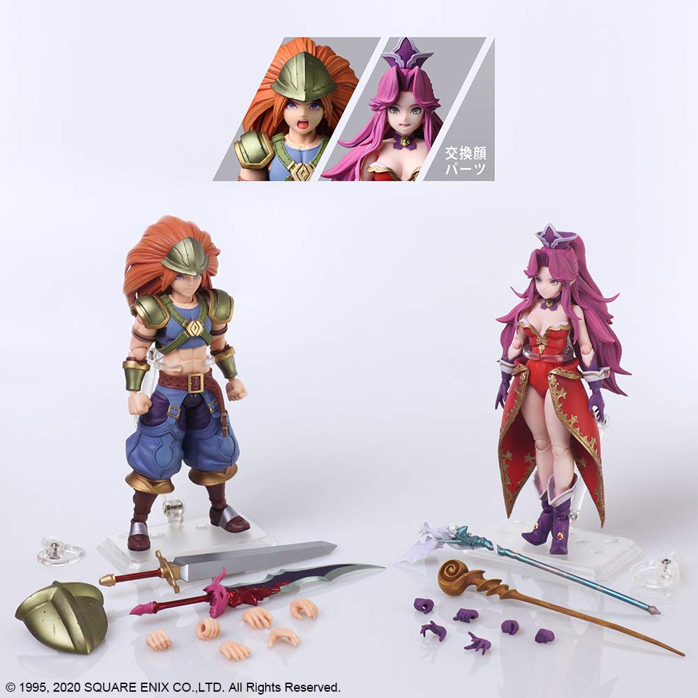 Seiken Densetsu 3 Trials of Mana Bring Arts Дюран Анджела подвижная фигурка из ПВХ, окрашенная и