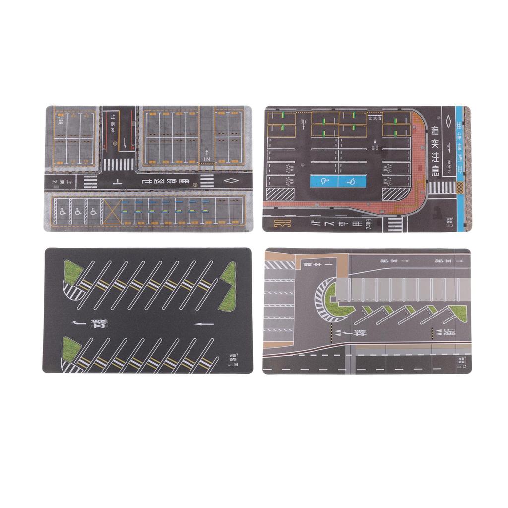 1:64 Коврик для парковки Диорама Коврик для мыши Сцена с автомобилем Мини-гараж для литых моделей Автомобиль Модель автомобиля Сцена с транспортным средством Игрушка