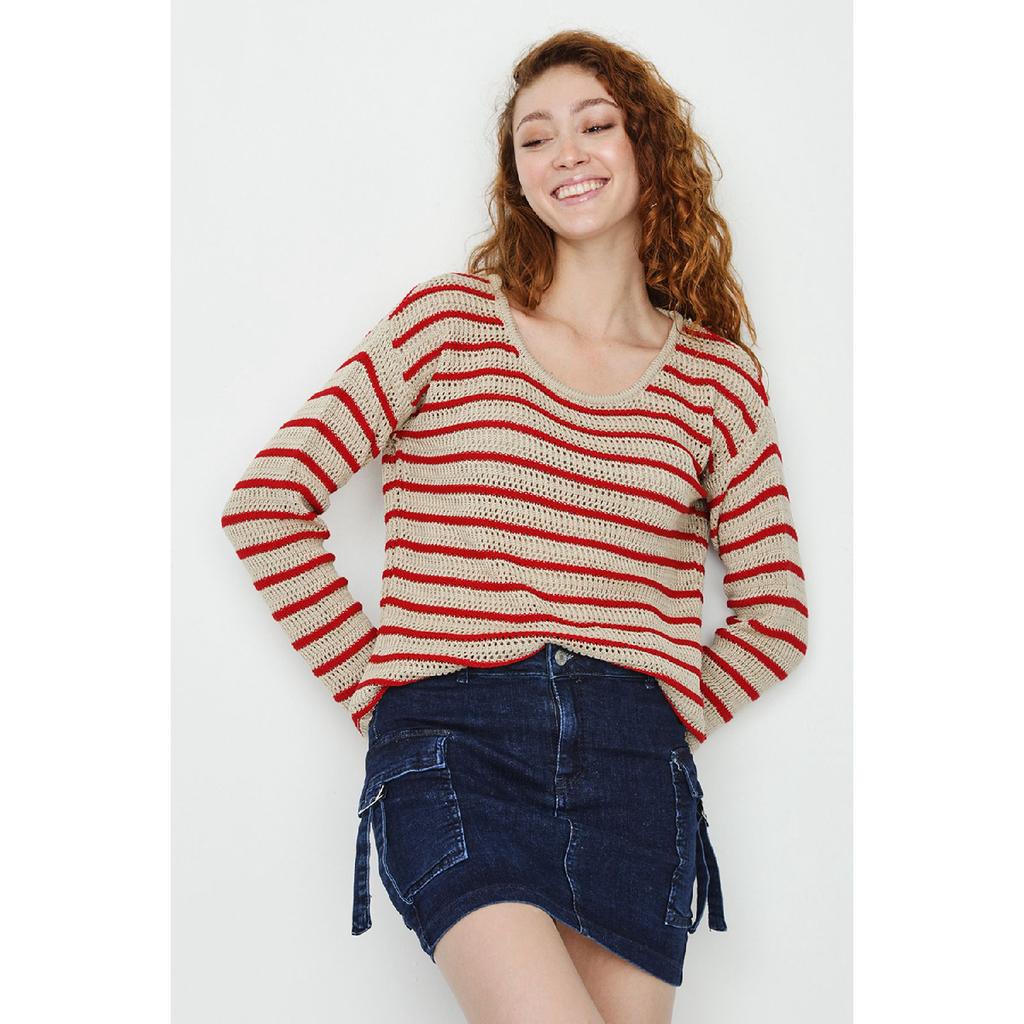 Женская синяя джинсовая мини-юбка с карманами-карго