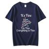 Забавный It's Fine I'm Fine Everything Is Fine Shirt Men-T-Shirt Christmas Lights Print Tops Women Shirts Oversize Men Brand T Shirt