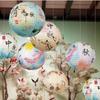 3D Mid-Autumn Festival Lantern Round Flower Lamp Mid Autumn Lantern DIY Lantern Material Kit  Women