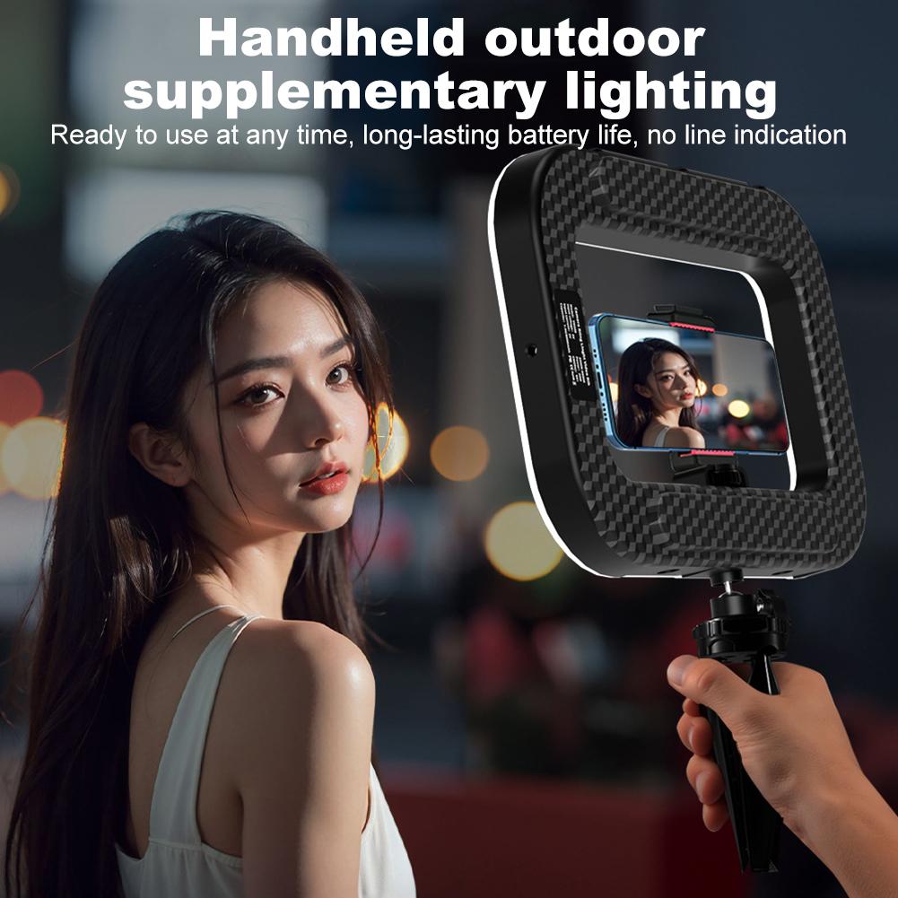 Smartphone Video Rig Handheld Ring Light Selfie Light Phone Video Stabilizer for Camera Smartphone Action Camera YouTube Set