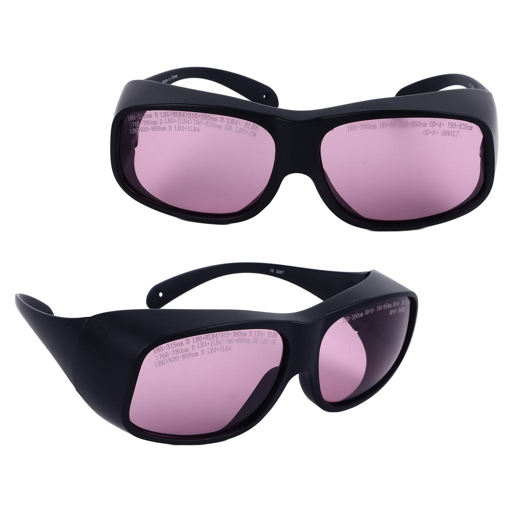Cosmetology Safety Glasses Professional 808nm OD5 UV Blue Green Light Wavelength Protection Glasses