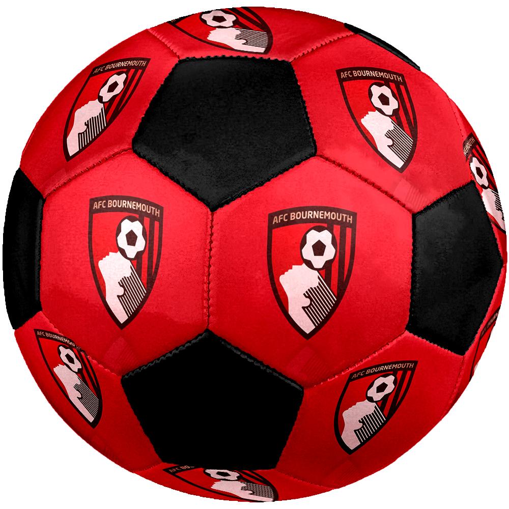 SIZE 5 AFC Bournemouth Soccer Ball Colorful All Ages Machine Stitched PVC Competition Ready Durable High-Bounce