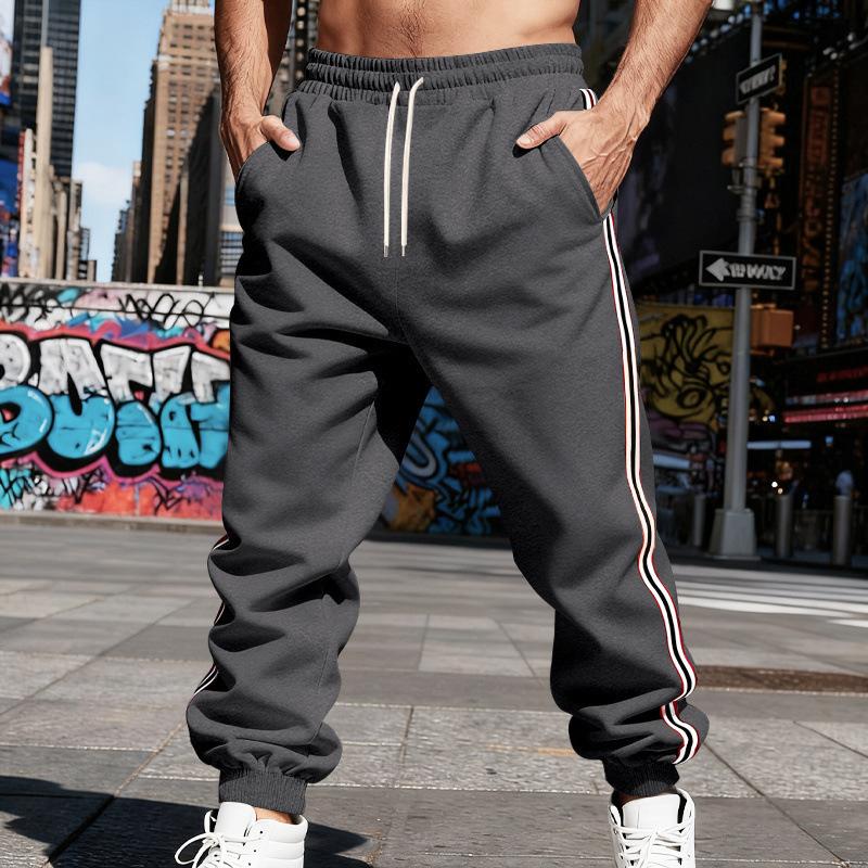 Outdoor Men's Loose-Fit Casual Minimalist Vintage Training Jogging Trousers