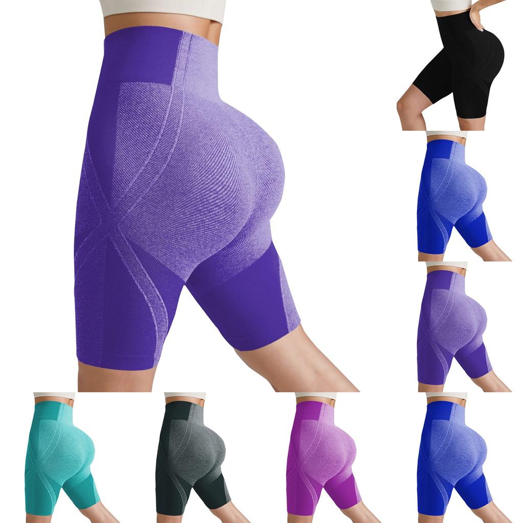 Women's High Waist Peach Hip Lifting Sports Shorts Tight Yoga Shorts