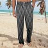 Мужские трикотажные модные повседневные брюки с напечатанным карманом, пижамные брюки