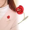 Lady Brooch Rose Decor Anti-slip Bag Suit Coat Lapel Hat Scarf Decoration Clothes Pin
