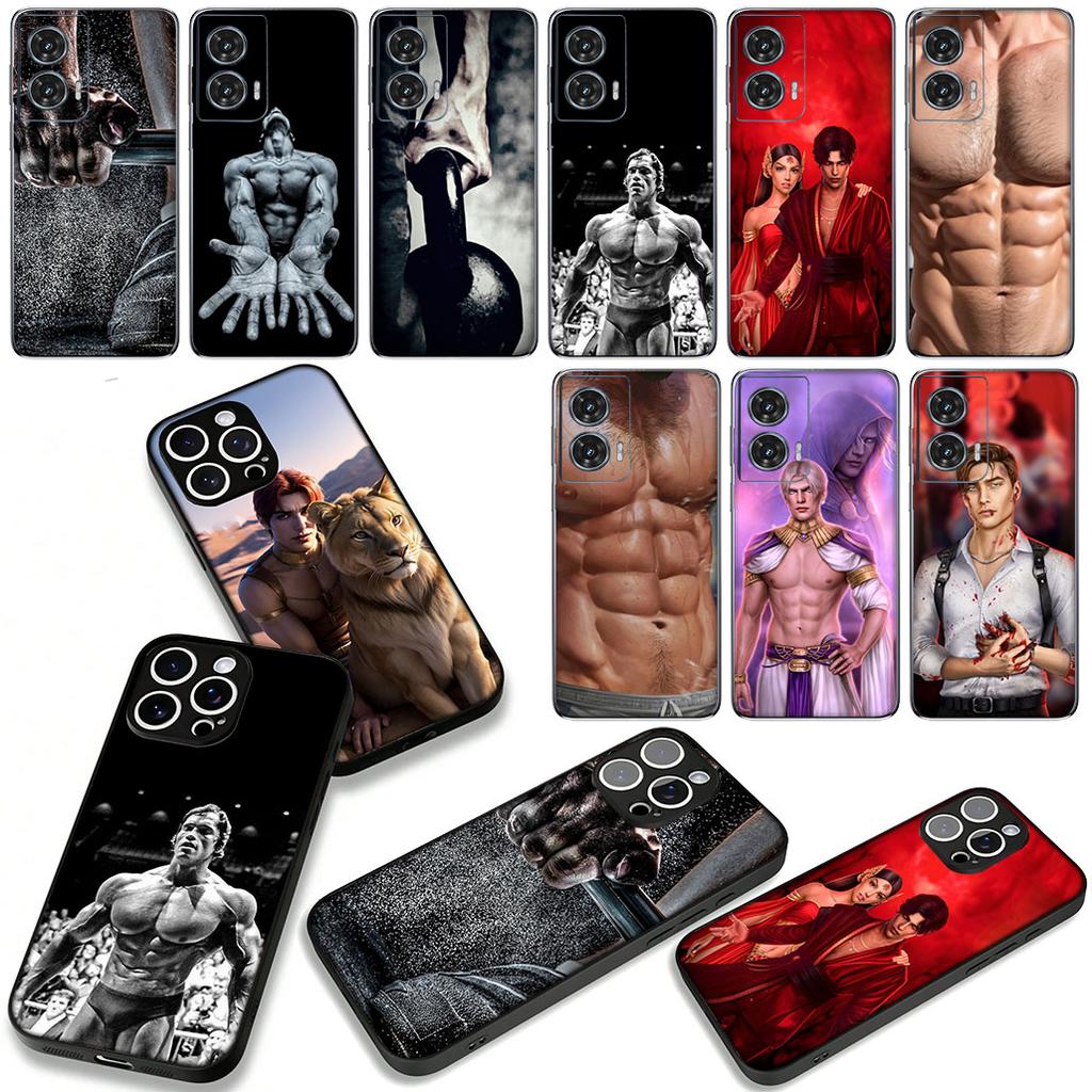 Romance Club sexy Muscle Man Himbo Cover Phone Case for Apple iPhone 17 16 15 11 Pro XS Max XR 6 7 8 Plus + SE 2020 5 16E