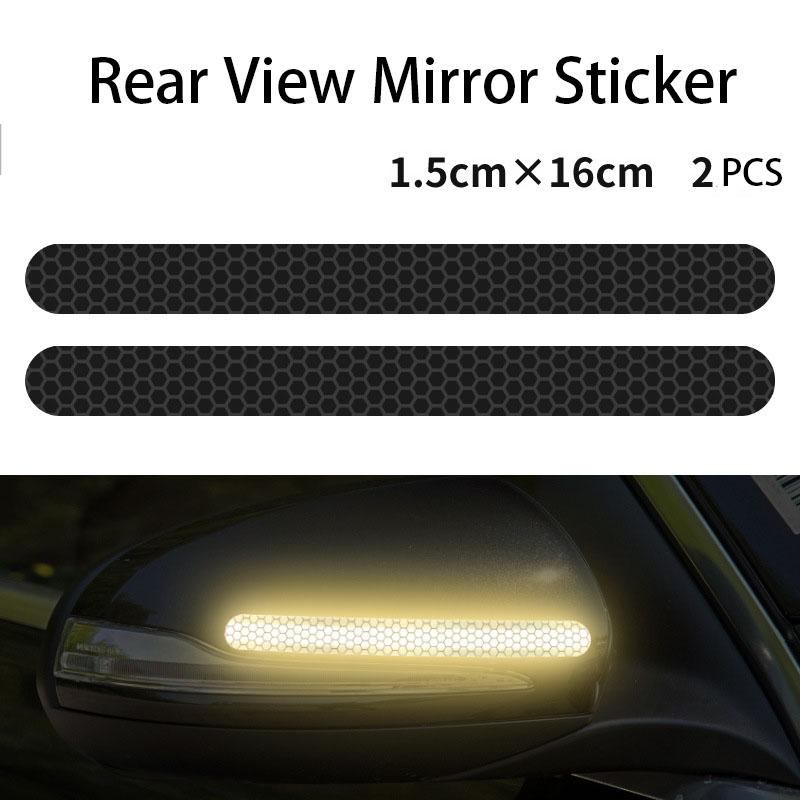 Черные светоотражающие полоски, наклейки, клейкие предупреждающие знаки безопасности, наклейки для стайлинга автомобилей, мотоциклов, автомобилей, устойчивые к царапинам