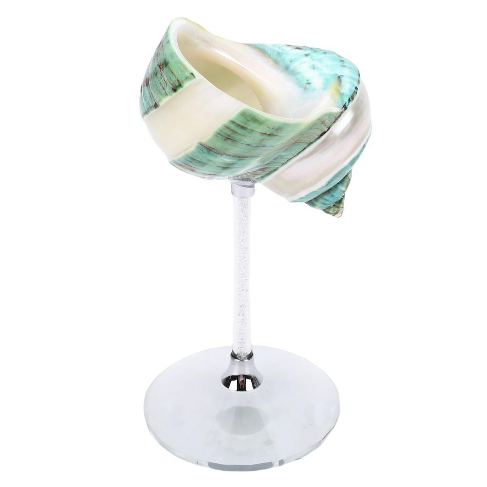 Natural Shell Conch Shell Goblet Glass Base Creative Wine Glass Natural Cocktail Drinks Cup Home