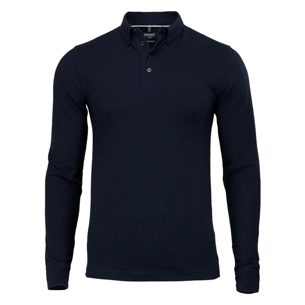 Nimbus Mens Carlington Deluxe Long Sleeve Polo Shirt
