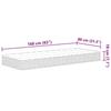 VidaXL Matelas à ressorts Bonnell pour enfants moyen 80x160 cm,Matelas de lit,Matelas à ressorts,Matelas en mousse à 4016555