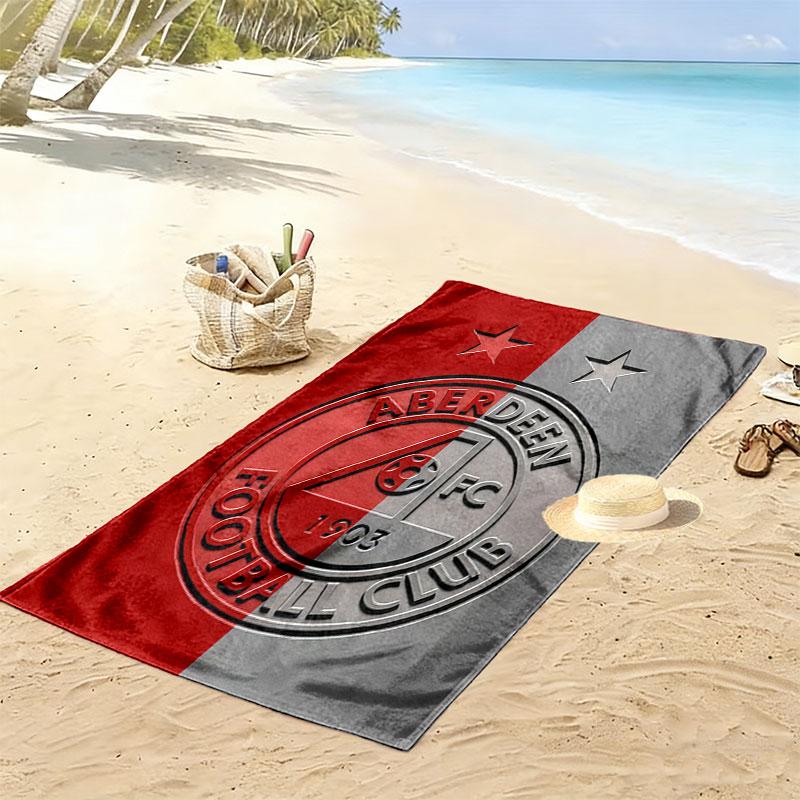 Aberdeen logo Print Beach Towel, Large Soft Quick Dry Towel for Beach Camping Swimming