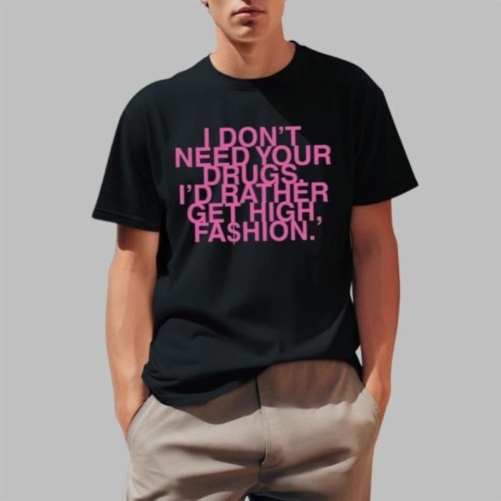 Hating Pop Music Doesnt Make You Deep Slogan Print Crew Neck Tshirt All Season Casual Unisexs Unisex Tee Loose Fit Streetwear Top