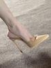 2026 summer new French pointed black bow high heels female sexy word with thin heel versatile single shoes