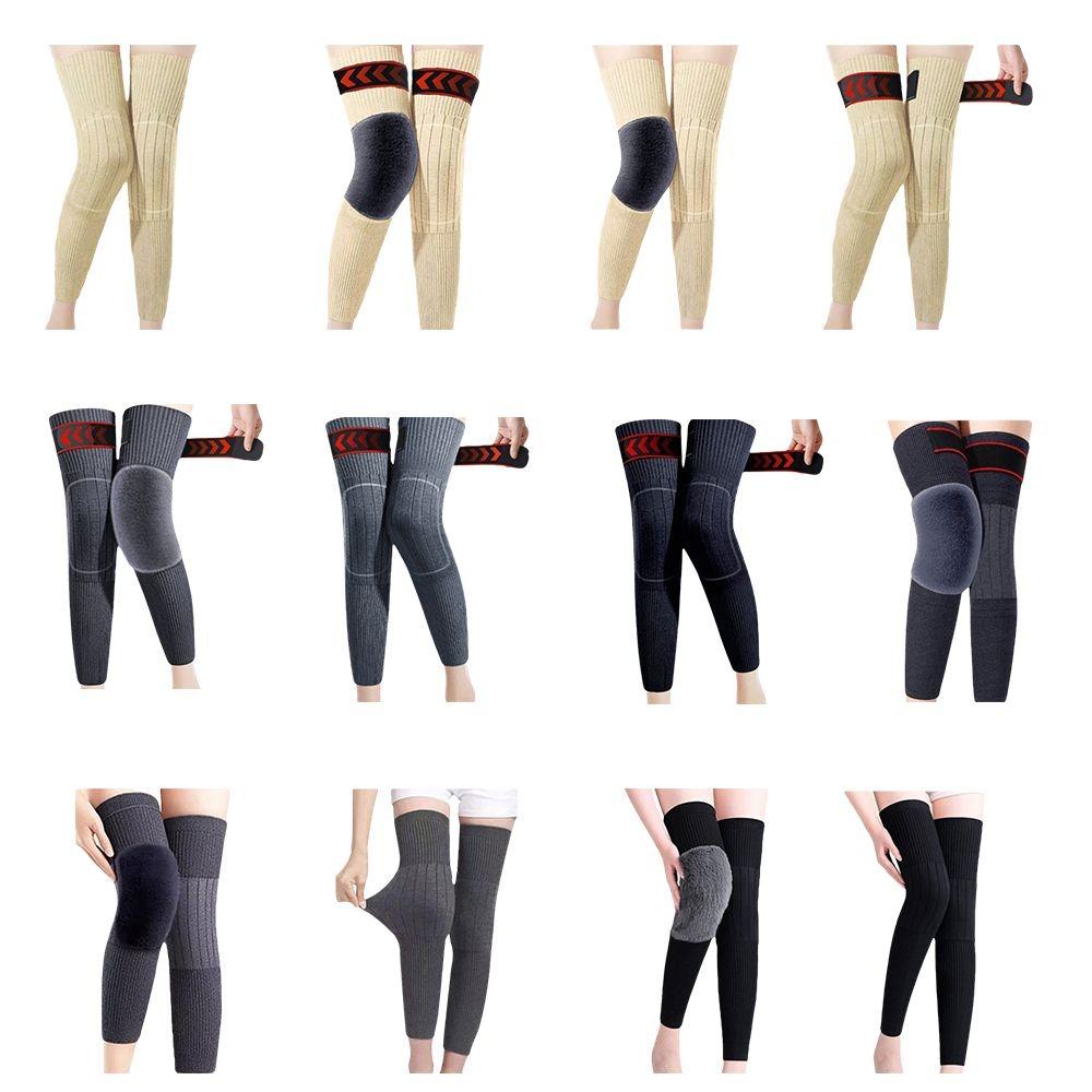 Elastic Thick Knee Protector Windproof Thermal Leg Warmers Old Cold Legs
