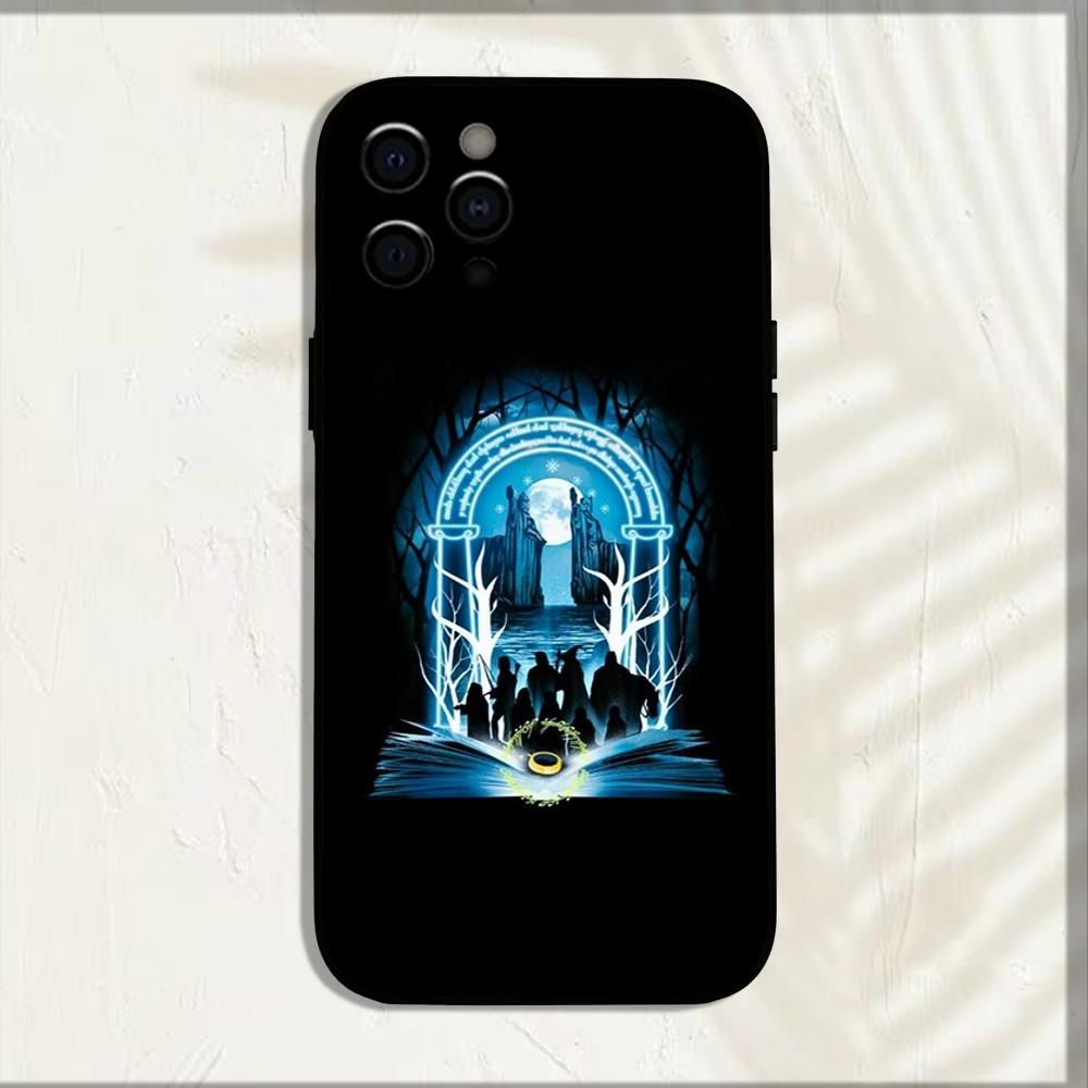 Чехол для телефона Film The L-Lord R-Rings для iPhone 16,15,14,13,12,11,Pro,X,XS,Max,XR,Plus,Mini Мягкий Черный Чехол