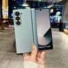 Однотонный чехол для Samsung Galaxy Z Fold 7 6 5 5G с защитой шарнира PC Жесткий чехол Fold7 Fold6 (Только задняя крышка)