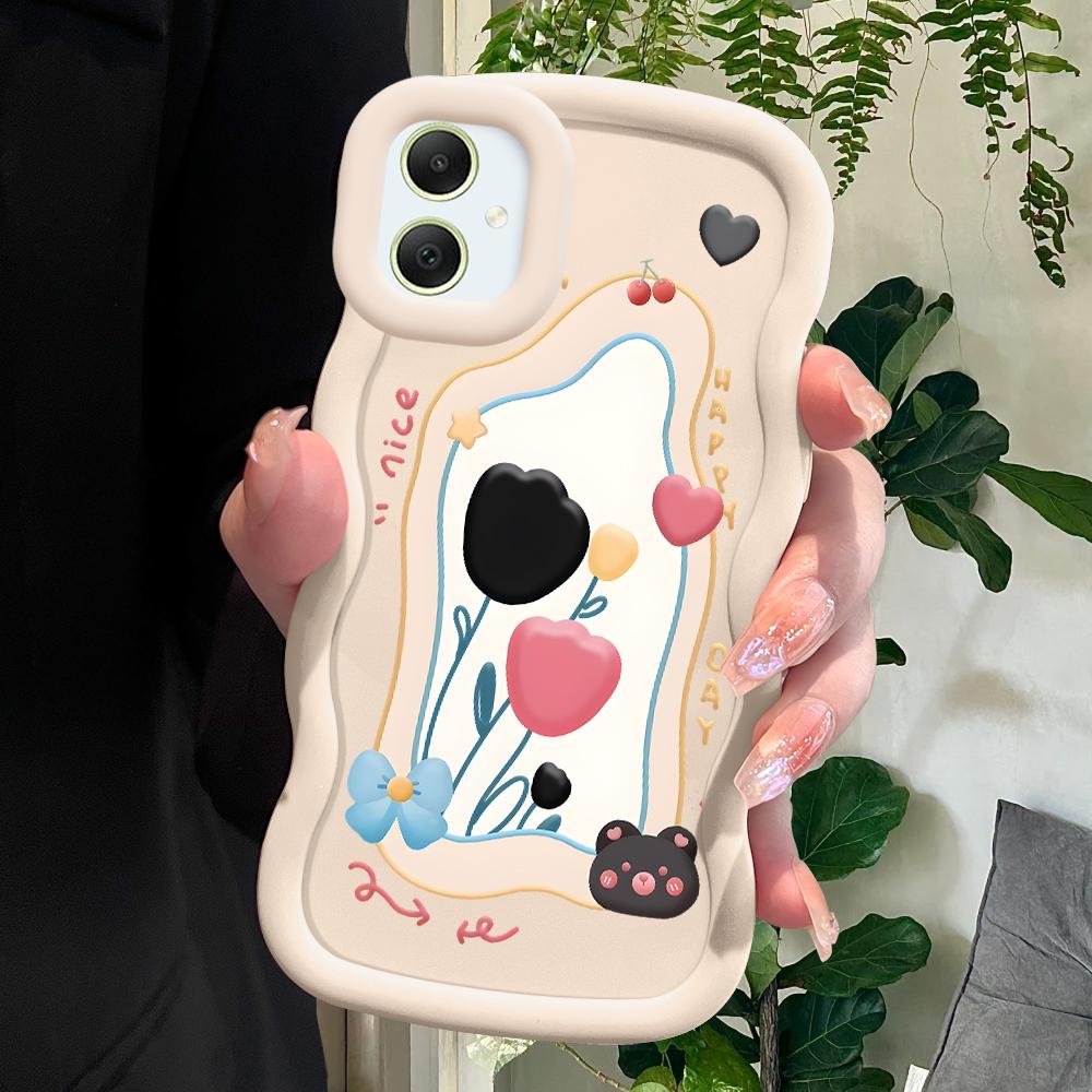 Мягкий чехол с рисунком тюльпана для Samsung Galaxy A52 A73 A12 S24 Ultra 5G S23 S22 S21 S20 FE Wave Edge, противоударный защитный резиновый чехол