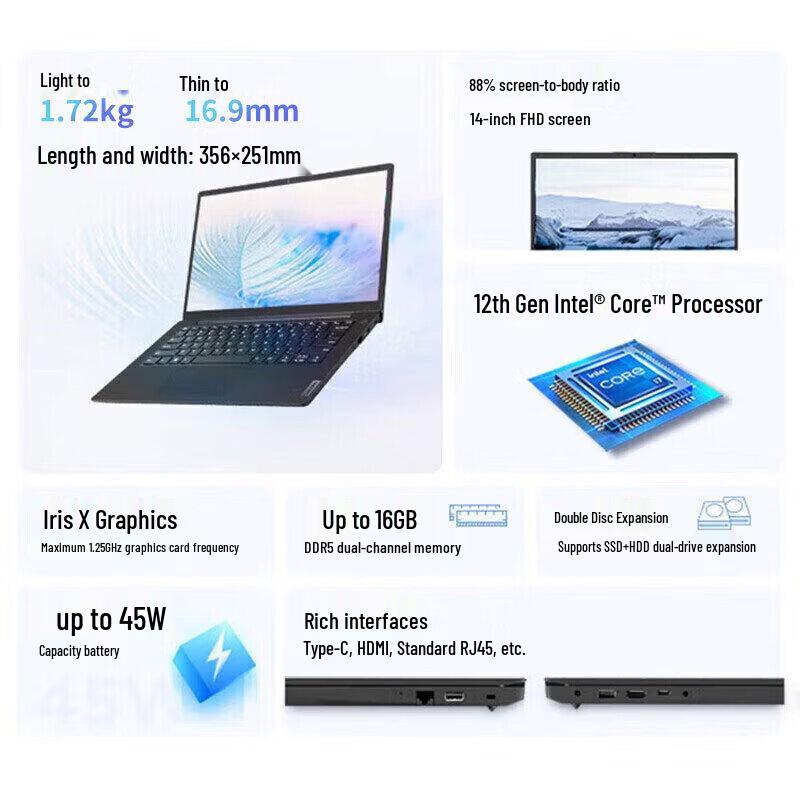 Lenovo Бизнес-ноутбук Zhaoyang Omni X5-16 (Китайская версия)