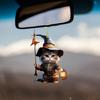 Акриловая подвеска с изображением кота, автомобильное подвесное украшение со шнурком, легко повесить, очаровательно
