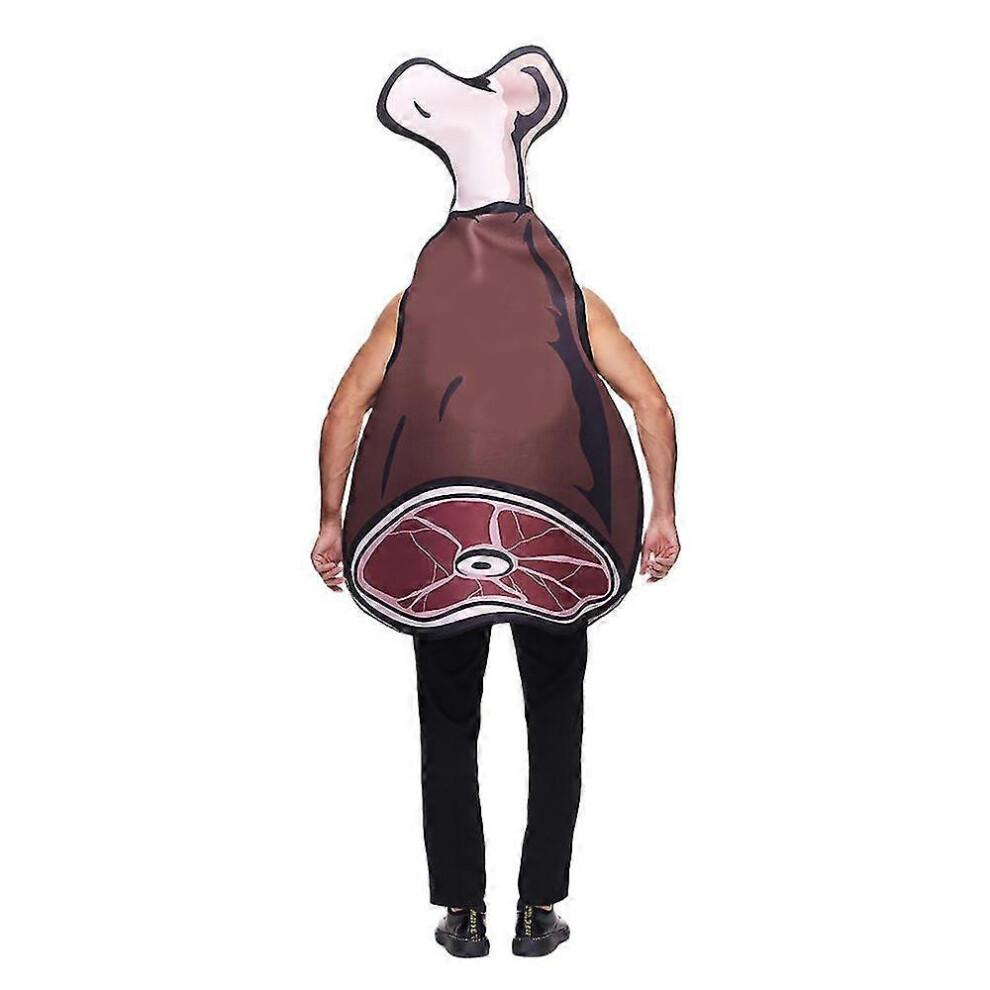 Halloween Party Adult Women's And Men's Ham Meat Cosplay Jumpsuits Costume